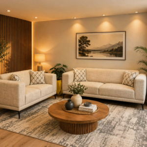 Modern 3 seater and 2 seater sofa set in Nairobi living room