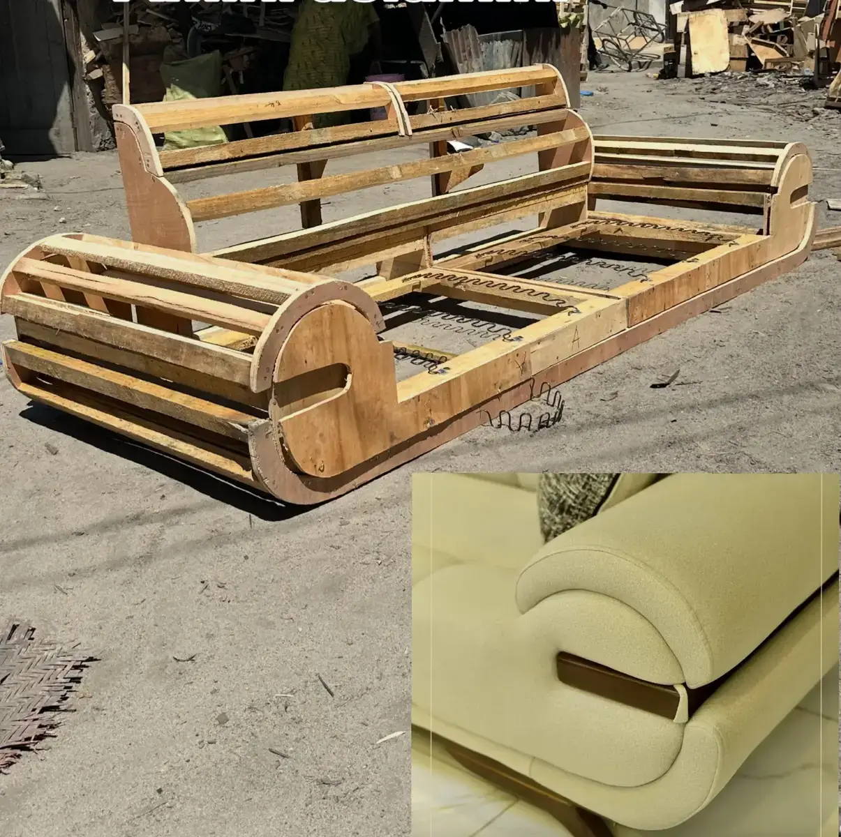 Modern Beige Sofa Set Kenya – Rolled Arm Living Room Sofa - Image 8