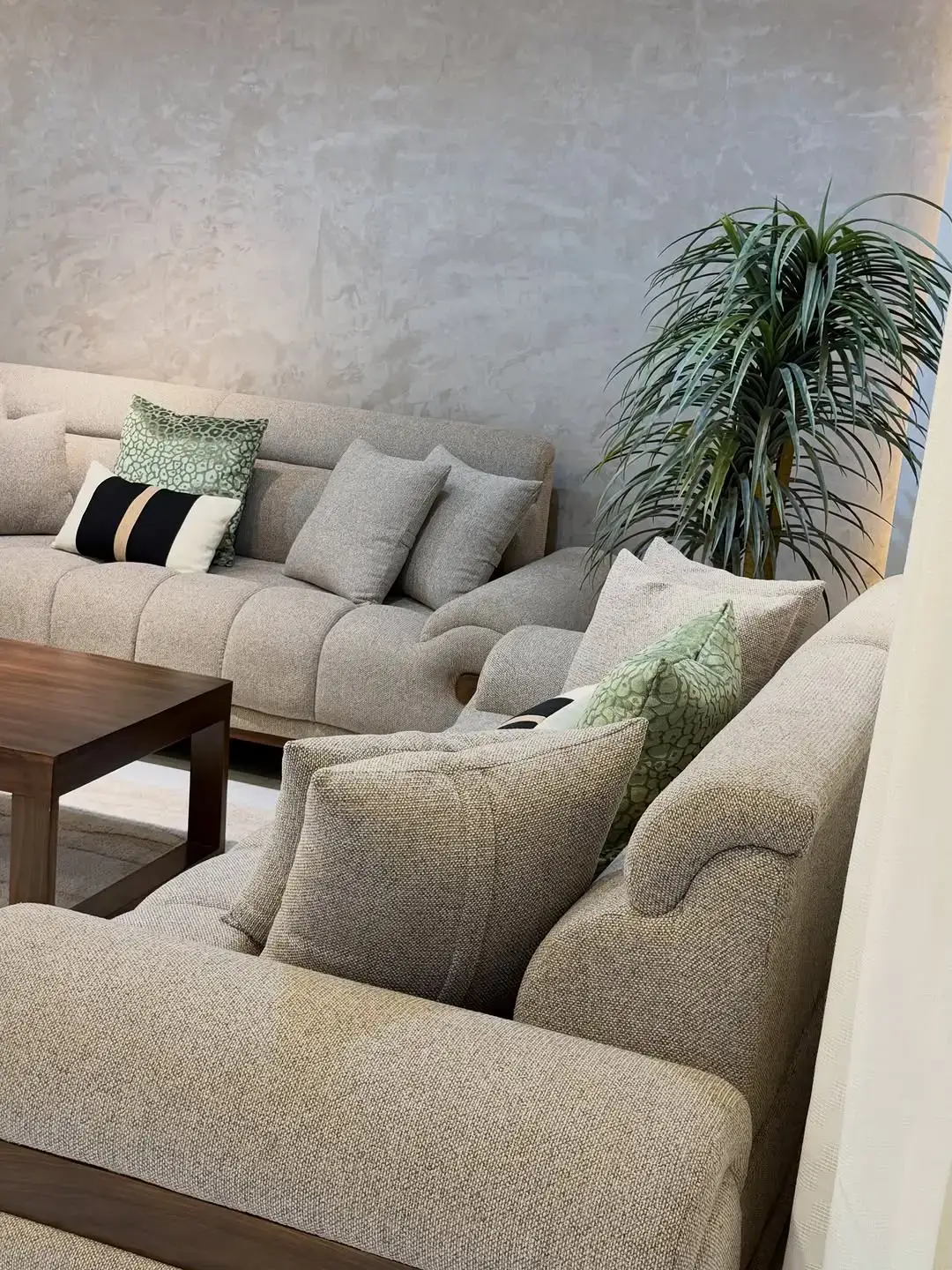 Modern Beige Sofa Set Kenya – Rolled Arm Living Room Sofa - Image 4