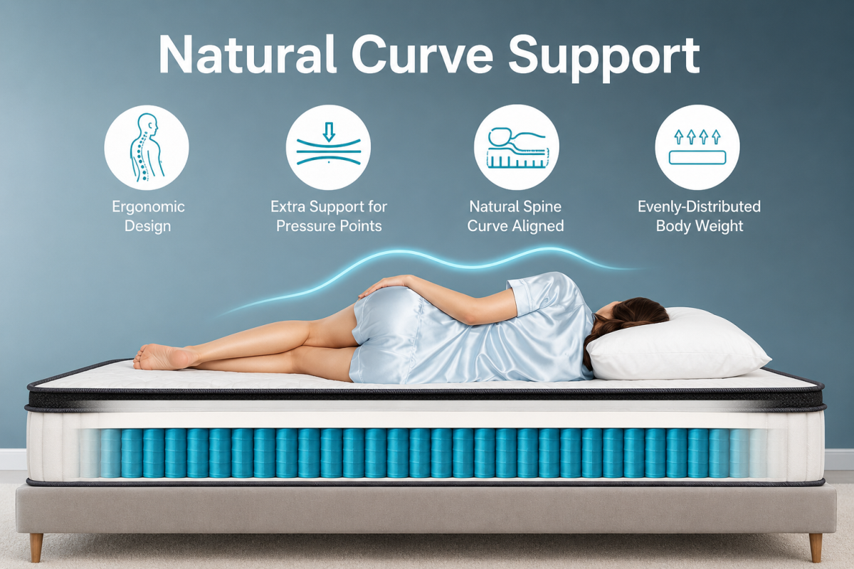 Huxberry Regal Gel Mattress 150 x 200 Medium Kenya with full-surface stability for everyday rest – memory foam mattress