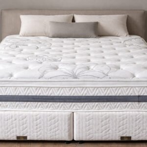 CLOUDEASE Queen Size Mattress in white quilted hybrid design for Kenya bedrooms
