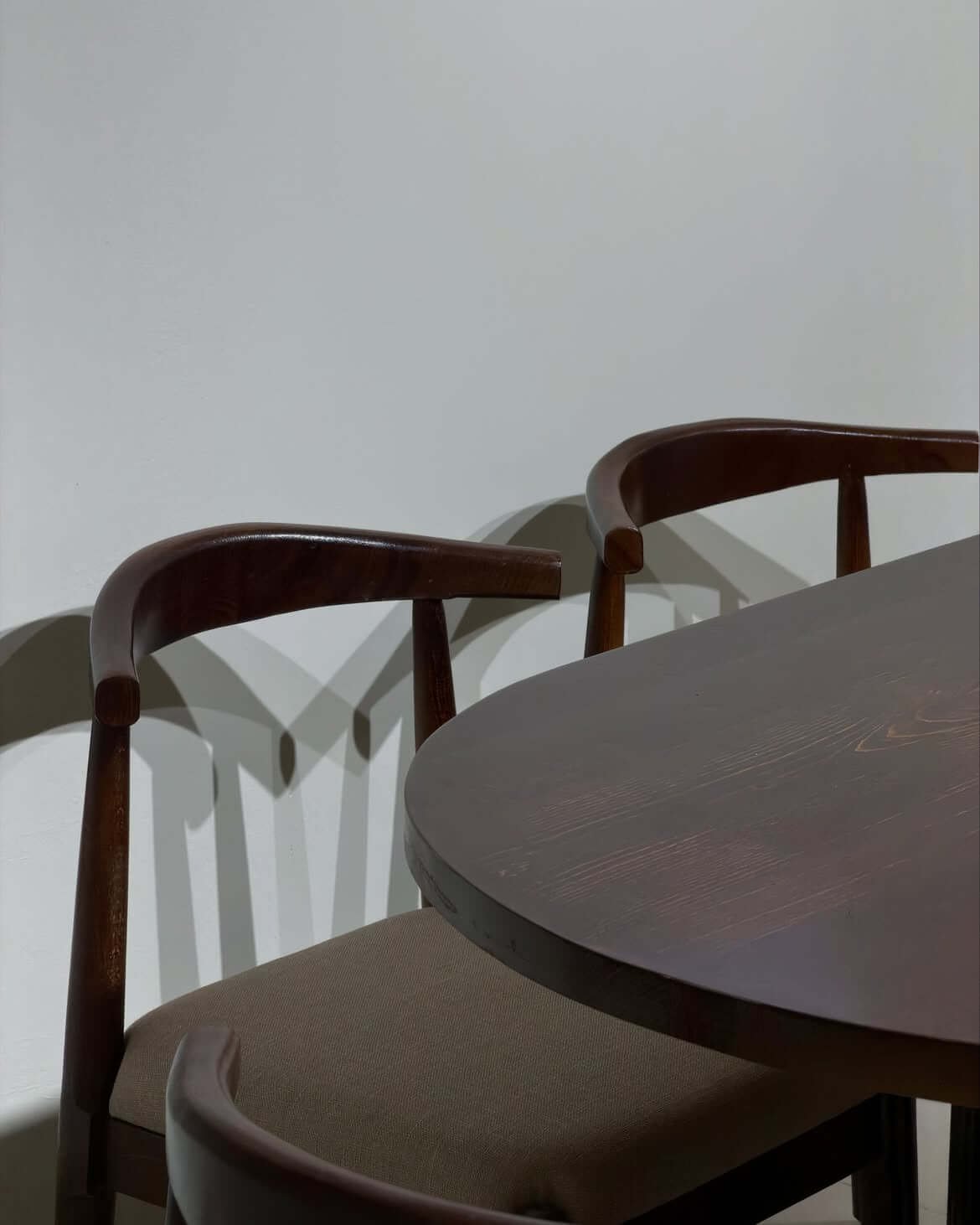 Celine Dark Wood Oval 6 Seater Dining Set Kenya - Image 8