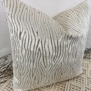 Cream Mirage Textured Throw Pillow 45×45 Kenya - Image 3