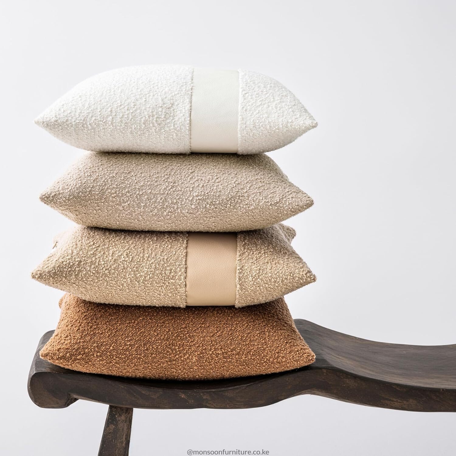 Oatmeal Boucle Cushion Cover Set Kenya - Image 6