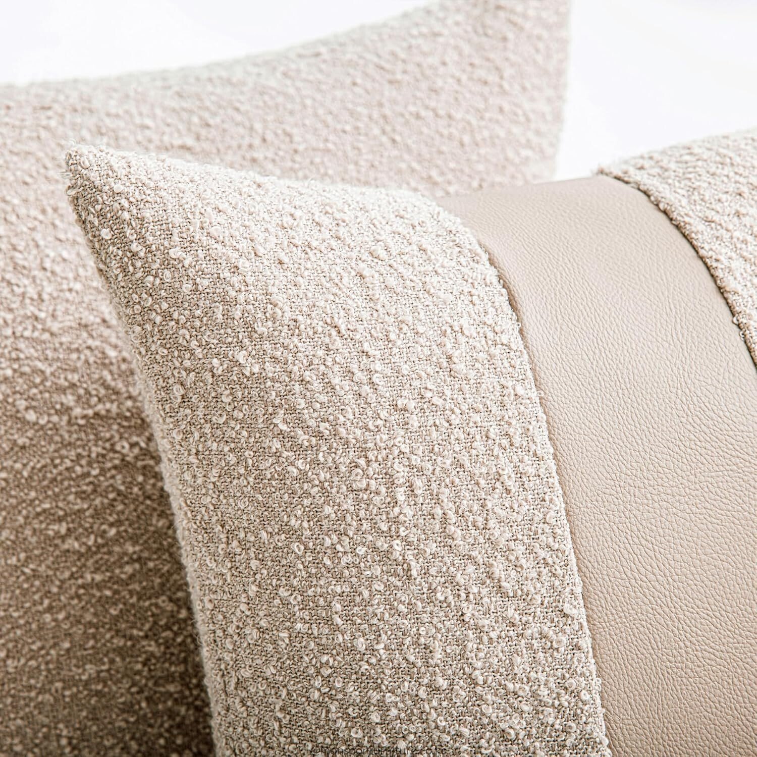 Oatmeal Boucle Cushion Cover Set Kenya - Image 3
