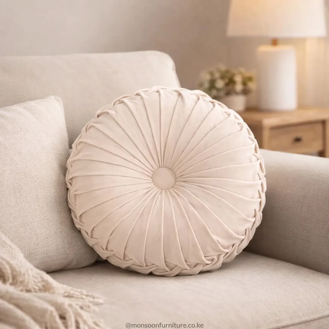 Round Throw Pillow Kenya - Image 8