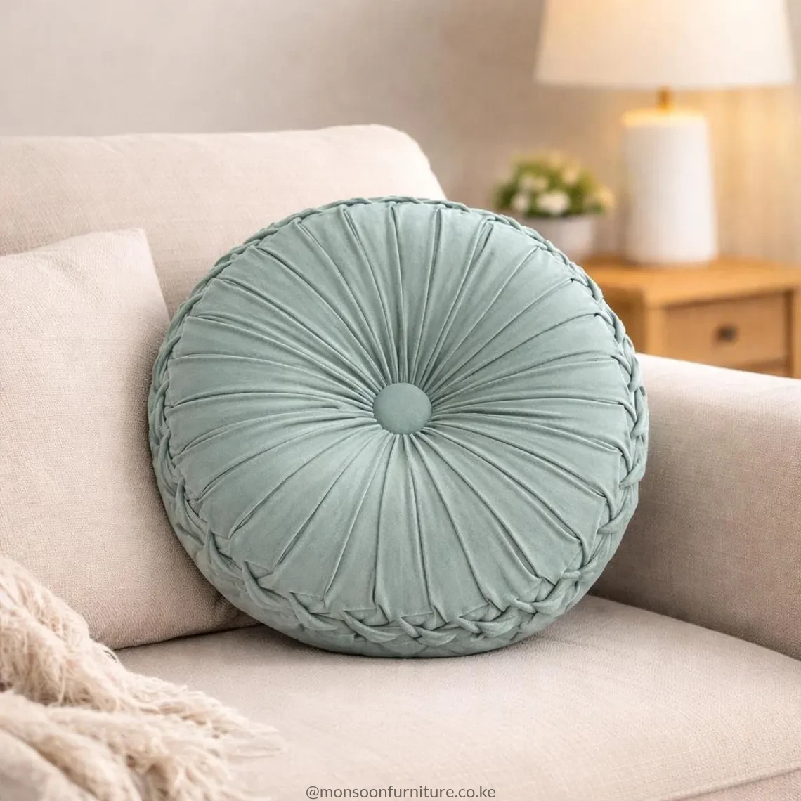 Round Throw Pillow Kenya - Image 6