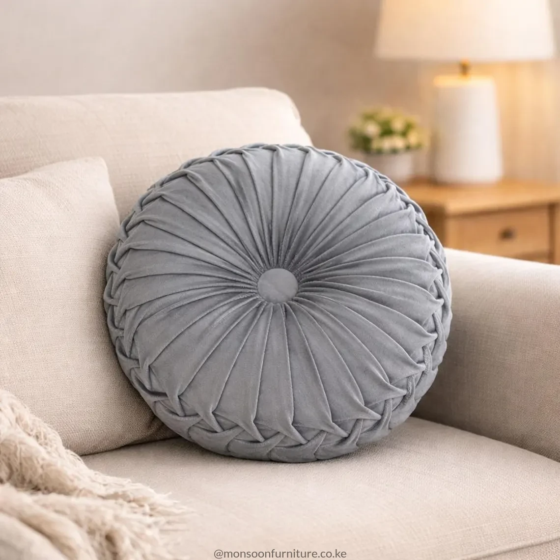 Round Throw Pillow Kenya - Image 5