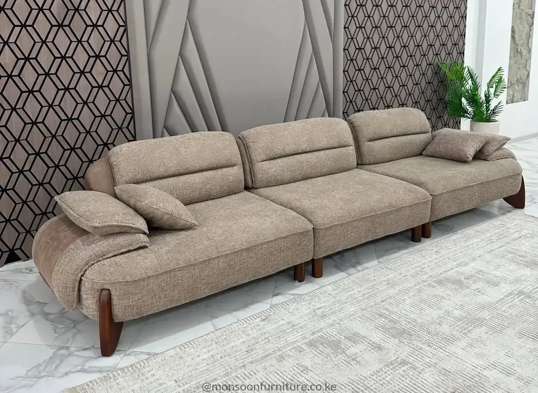 Taupe Modular 5 Seater Sofa Set - Image 2