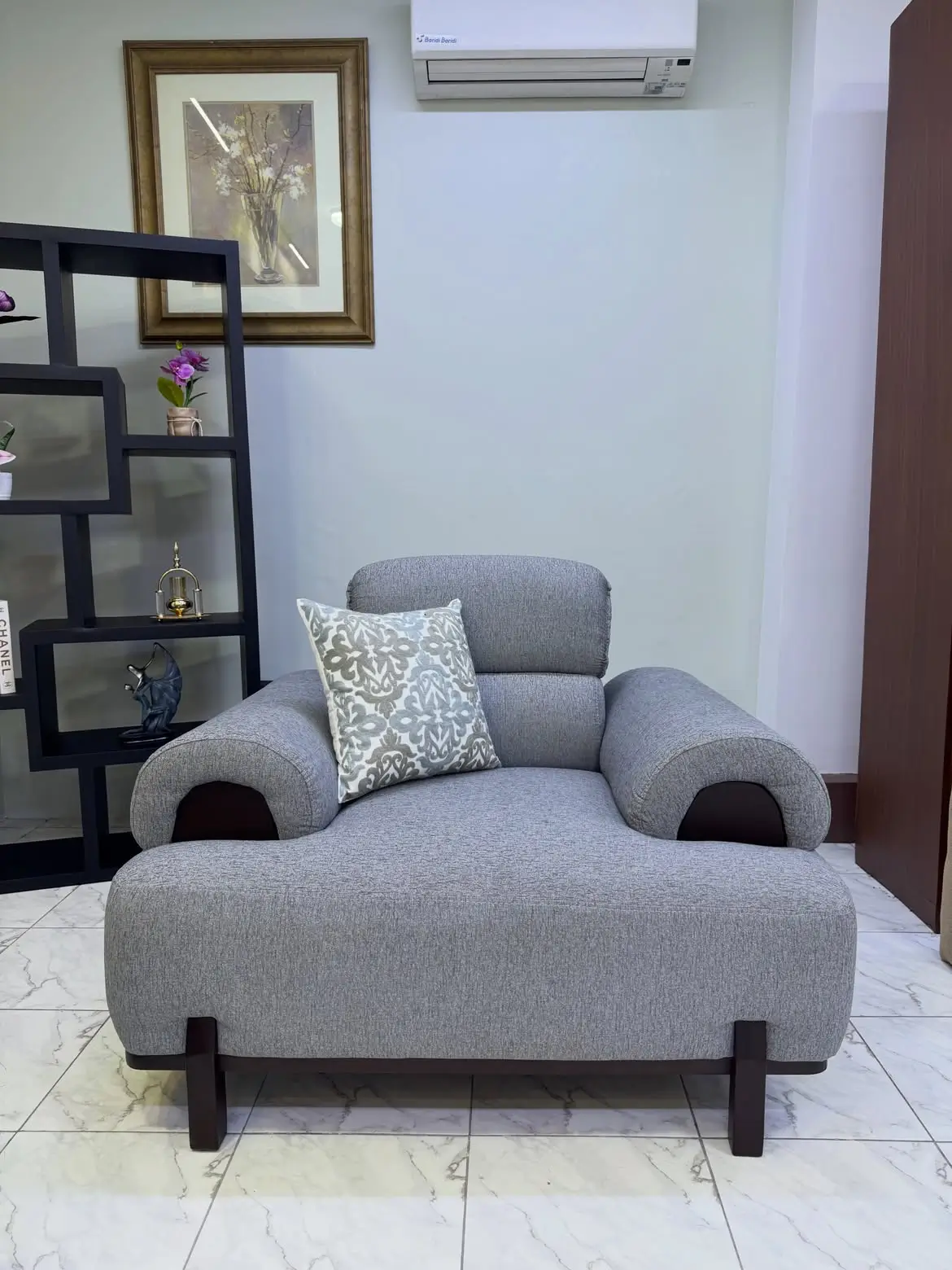 Grey Fabric Sofa Set 3-2-1-1 Kenya - Image 3