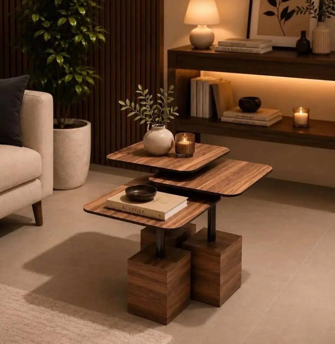 3-Piece Stepped Nested Coffee Table Set Kenya - Image 2