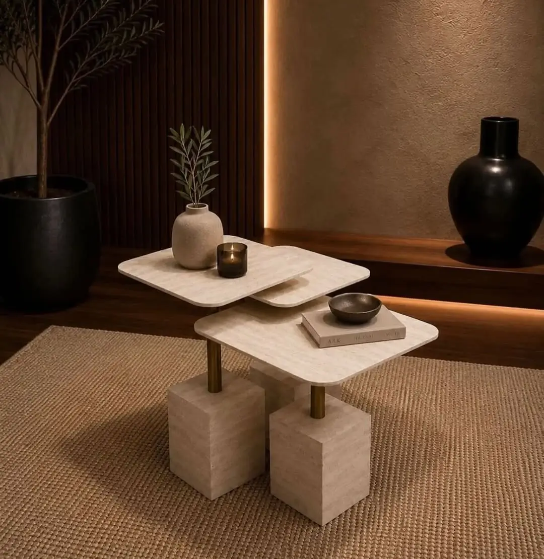 3-Piece Stepped Nested Coffee Table Set Kenya - Image 3