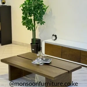 Solid Muninga wood split-top coffee table Kenya