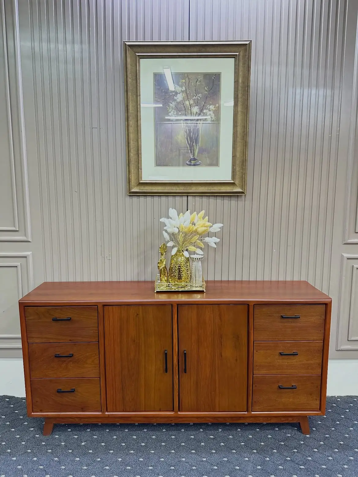 Wooden Buffet Table with Drawers Kenya - Image 2
