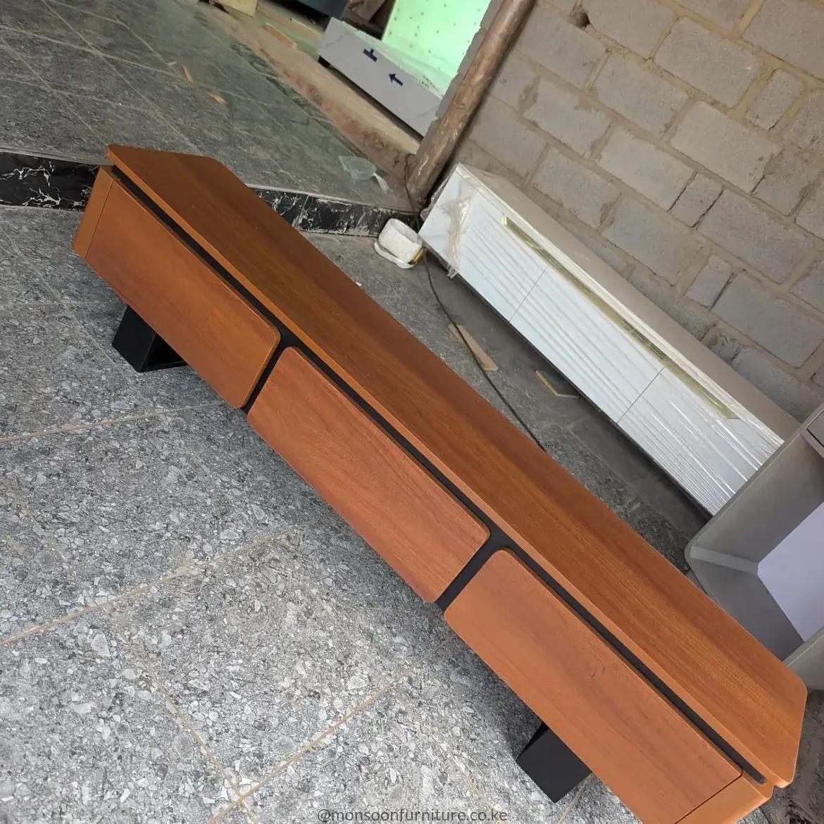 Wooden TV Cabinet with Drawers Kenya - Image 3