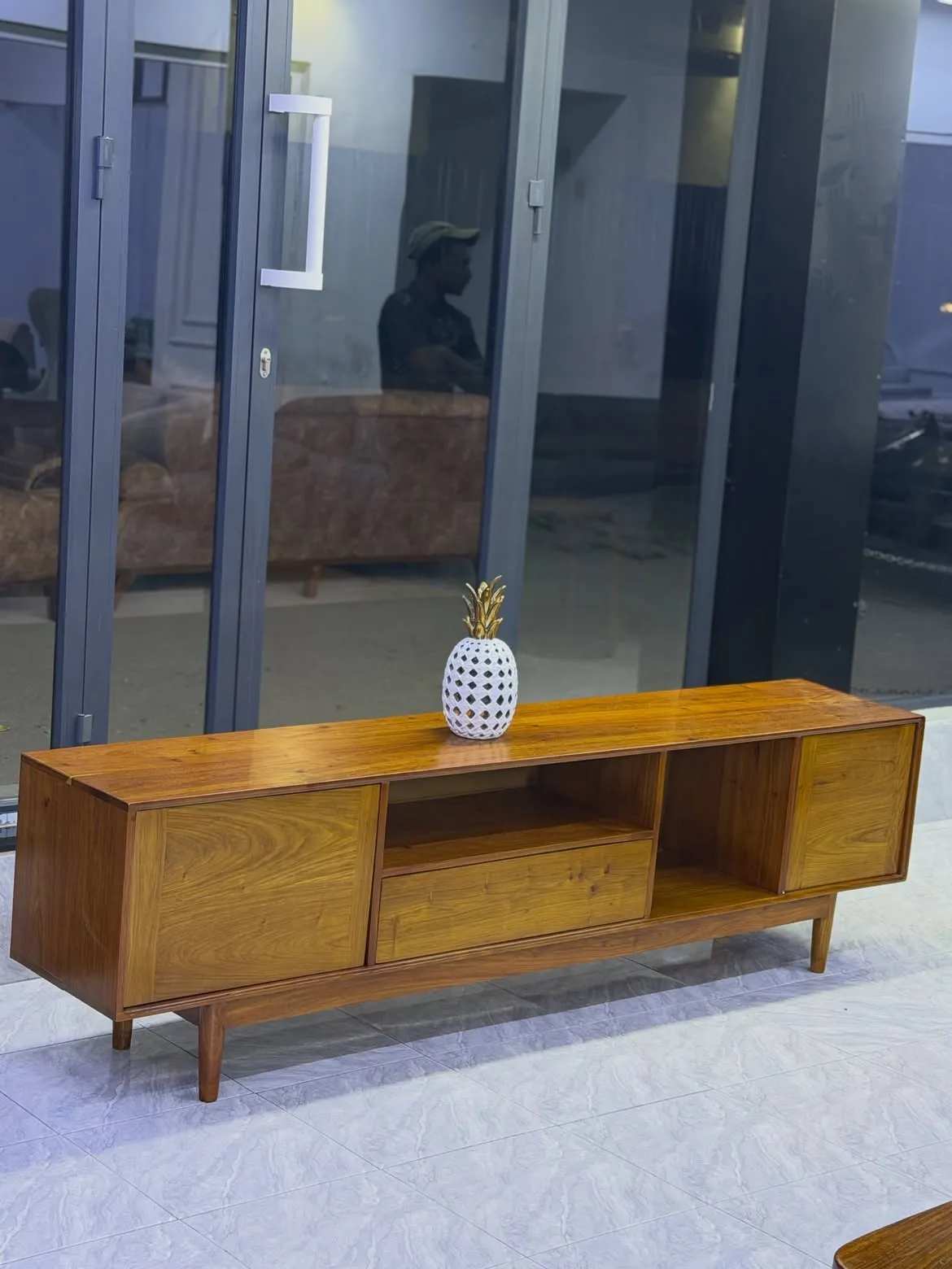Monsoon Bluehurst Wooden TV Stand & Coffee Table Set, Kenya - Image 3