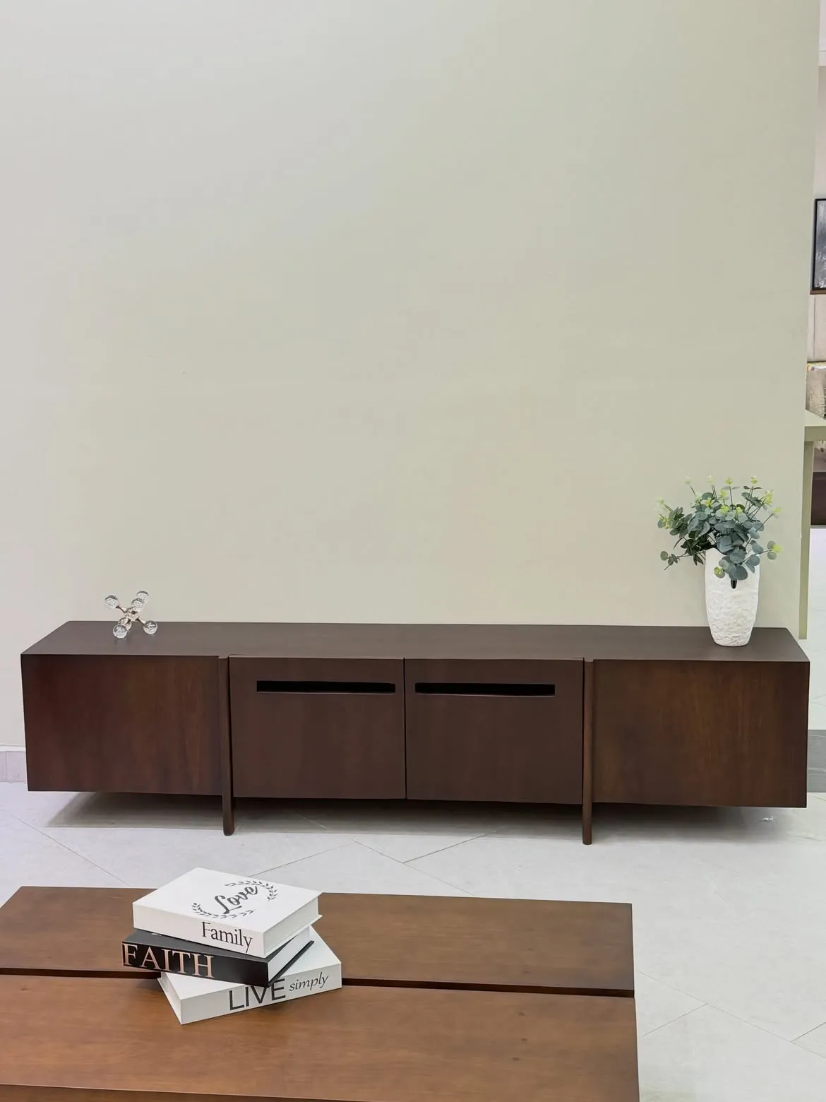 6ft Dark Walnut Muninga TV Console – Kenya - Image 2