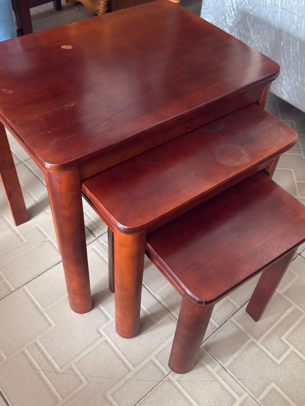 Monsoon Ainsley Wooden Nesting Tables, Set of 3 - Image 2