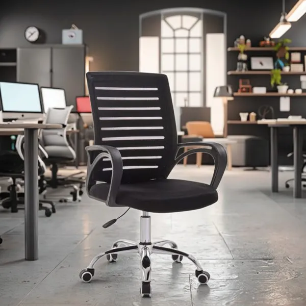 Monsoon Alderbrook Mesh Task Office Chair, Black Kenya - Image 3