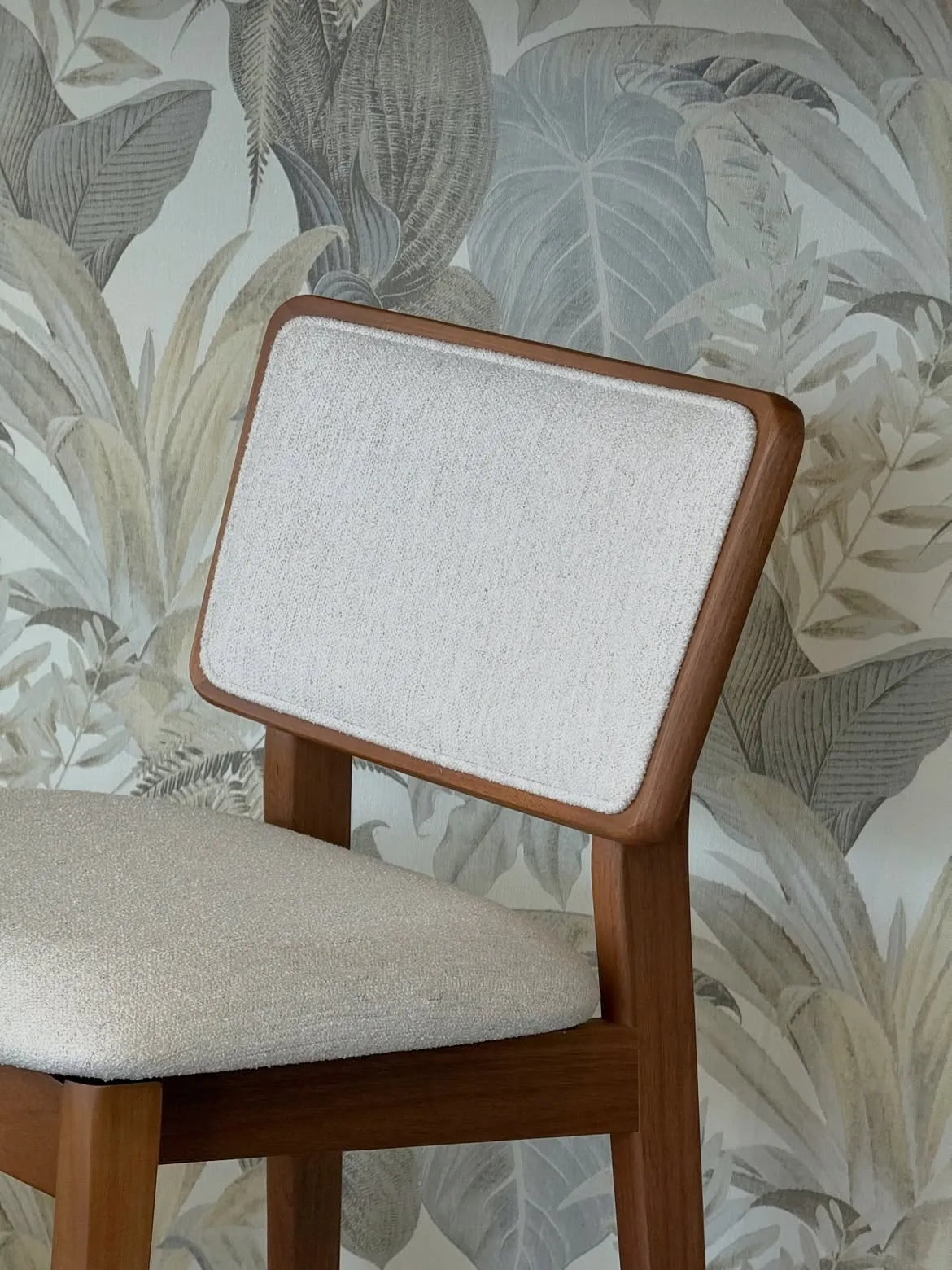 Monsoon Ashbourne Bar Stool, Cream, 58×45×98 cm - Image 3