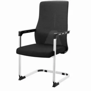 Monsoon Ashford black mesh cantilever visitor office chair