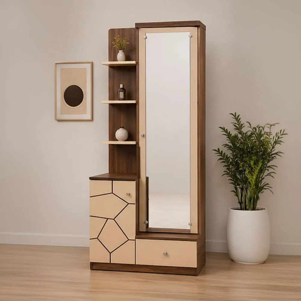 Monsoon Ashford Wooden Dressing Table, Geometric Storage Kenya - Image 2