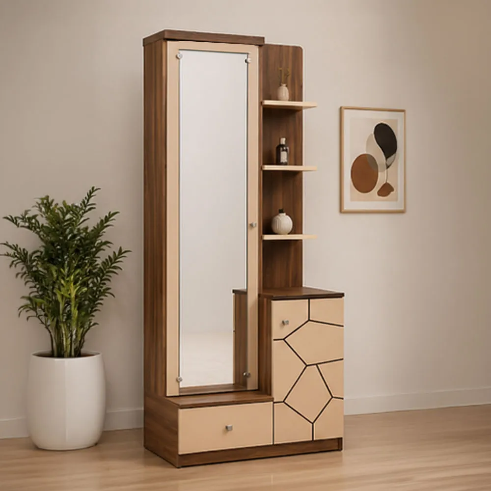 Monsoon Ashford Wooden Dressing Table, Geometric Storage Kenya - Image 3