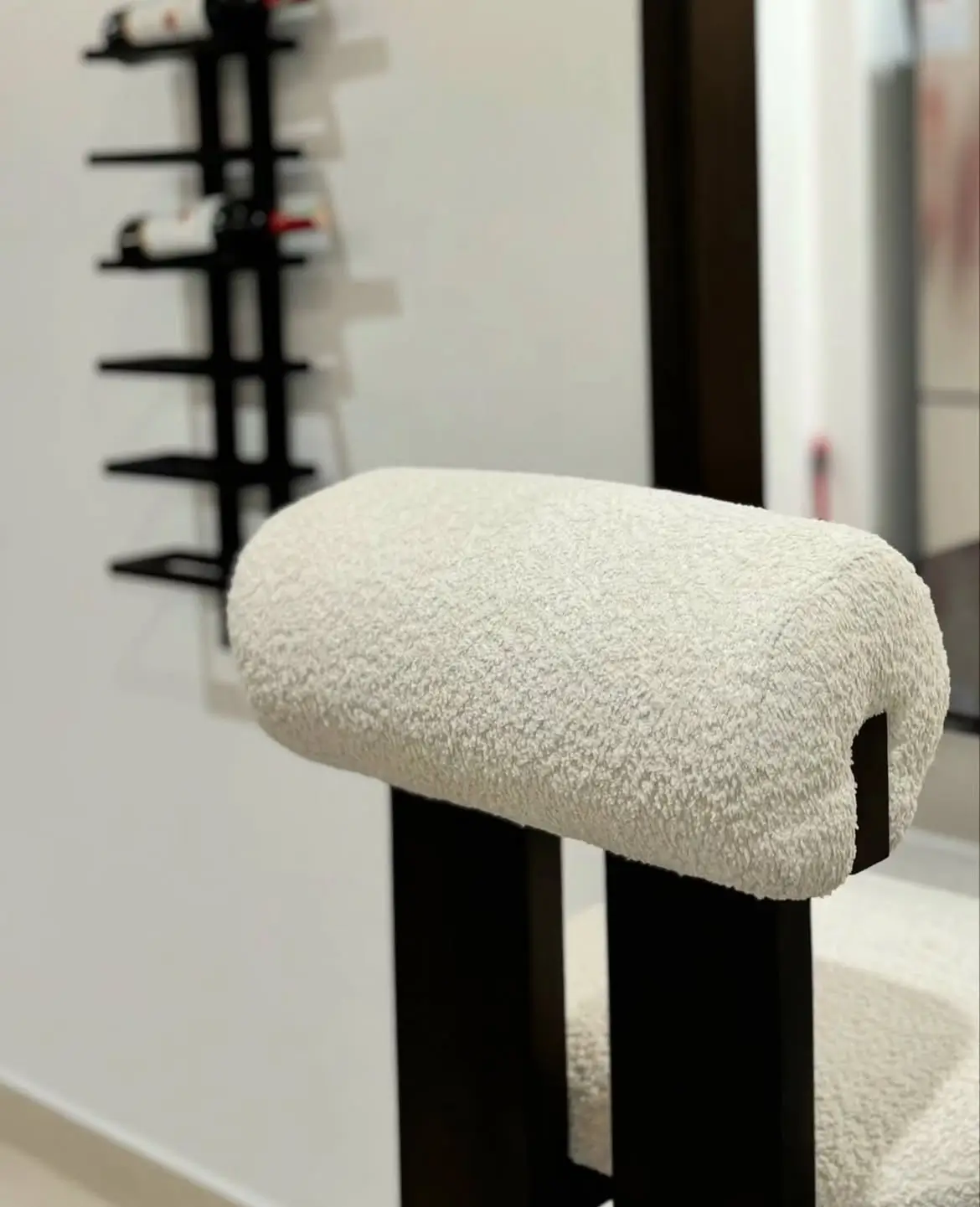 Monsoon Beechdale Wooden Bar Stool, Cream, 58×45×98 cm - Image 3