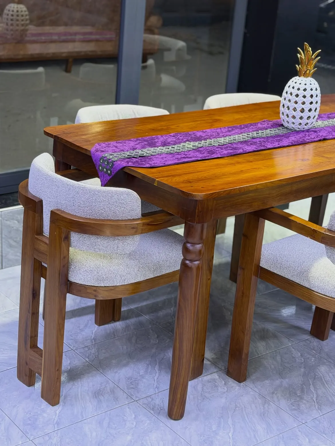 Monsoon Blueborough Mninga Dining Set, 6-Seater, Kenya - Image 2