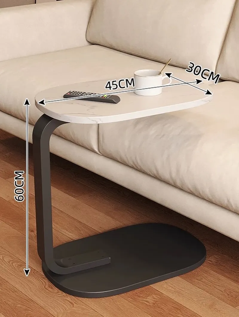 Monsoon Bluehill Black 60cm C-Shape Side Table Nairobi - Image 2