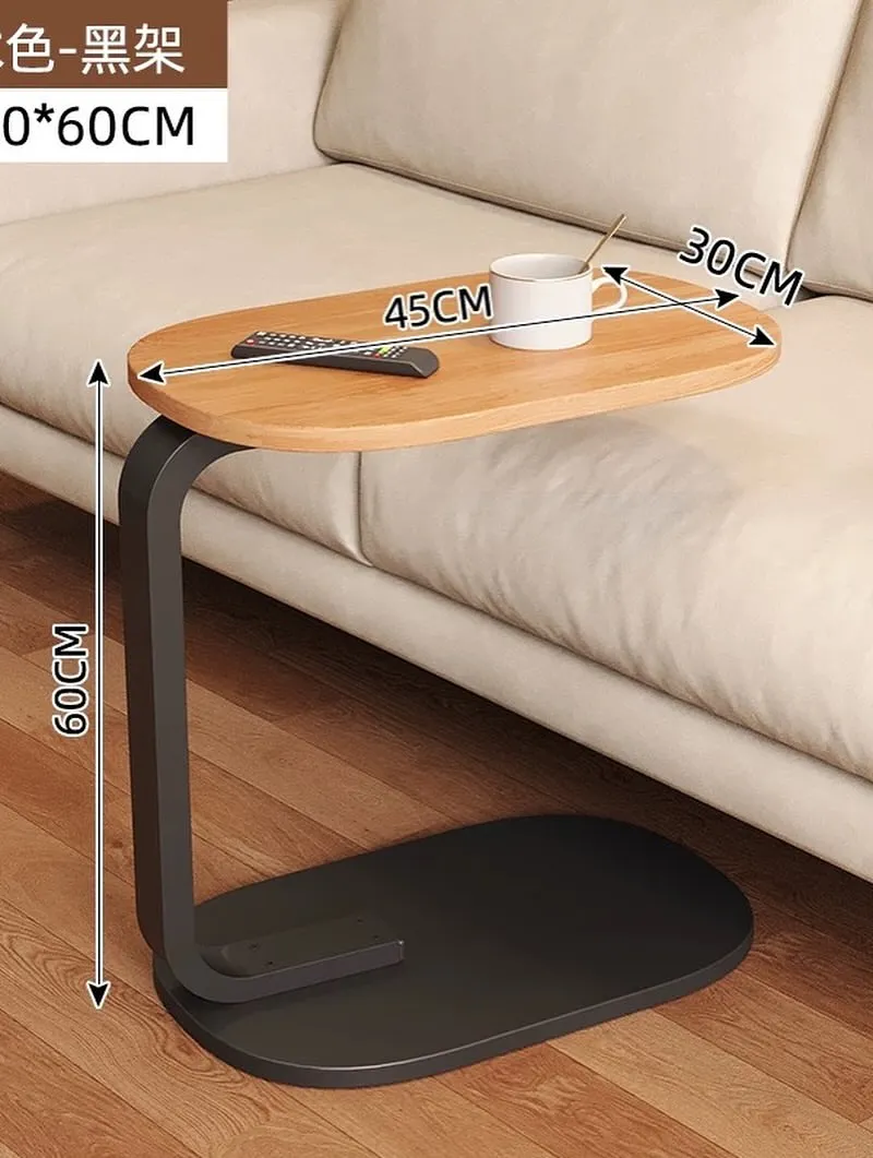Monsoon Bluehill Black 60cm C-Shape Side Table Nairobi - Image 4