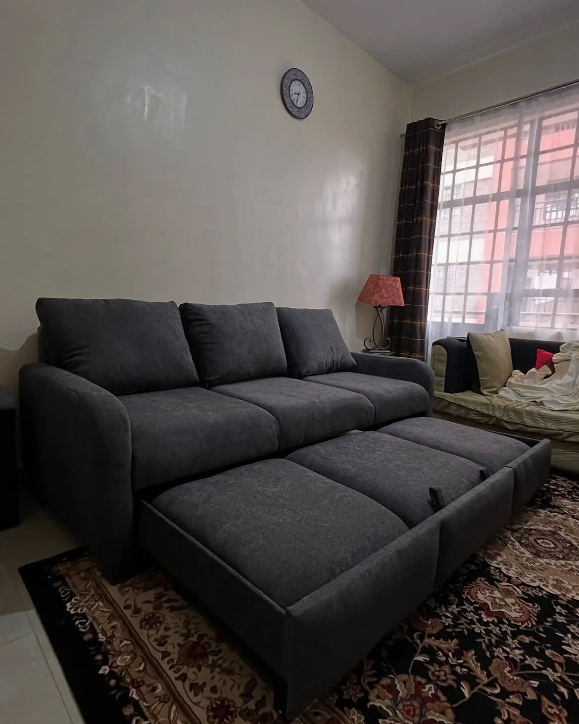 Monsoon Briarford Sofa Bed, 5×6, Spring Cushions, Dark Grey Kenya - Image 3