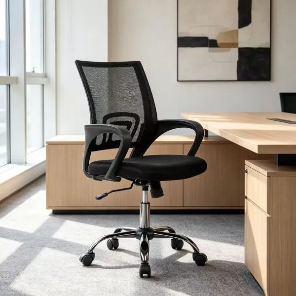 Monsoon Brookborough Clerical Office Chair, Black Mesh Kenya - Image 2