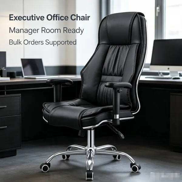 Monsoon Clearmont black high-back executive office chair