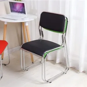 Monsoon Elmsworth Padded Guest Office Chair, Black Kenya - Image 2