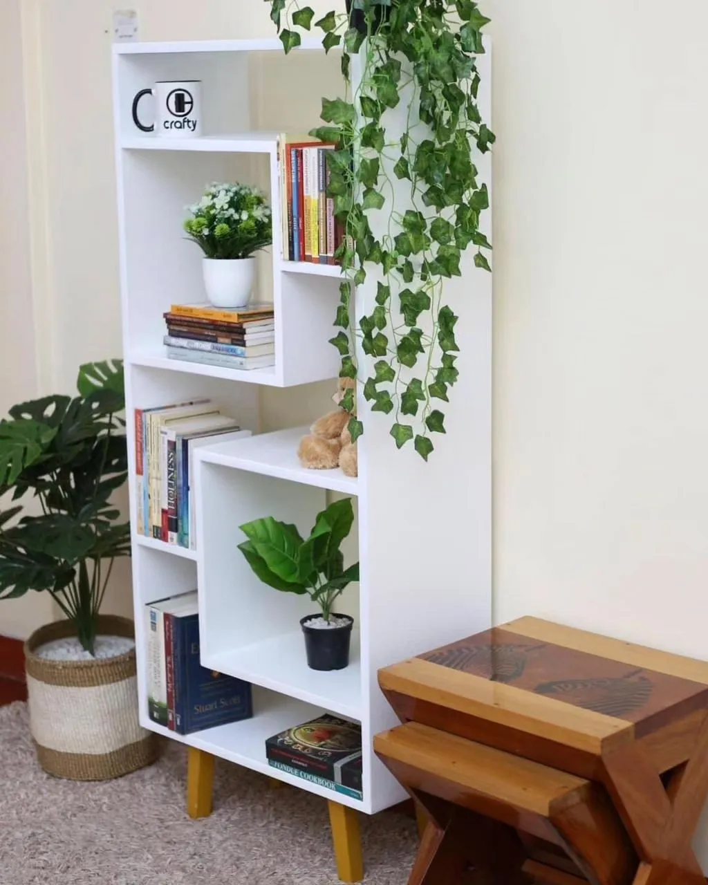 Monsoon Lakehaven Bookshelf, 51×30×152 cm, White - Image 2
