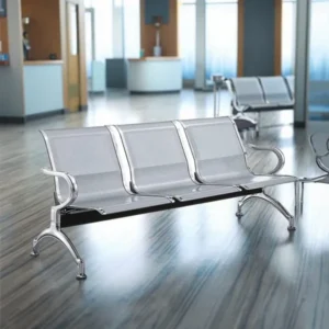 Monsoon Merrivale 3-seater silver office waiting bench