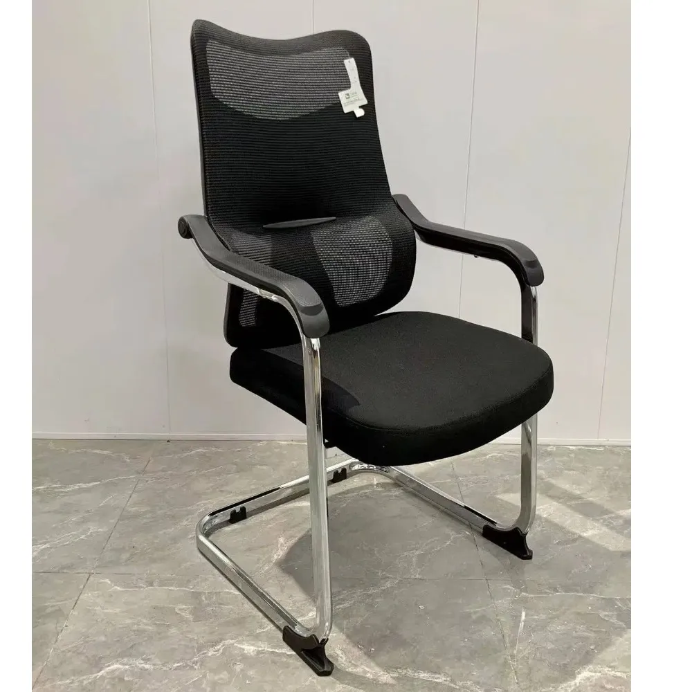 Monsoon Oakridge Lumbar Support Visitor Chair, Black Mesh Kenya - Image 2