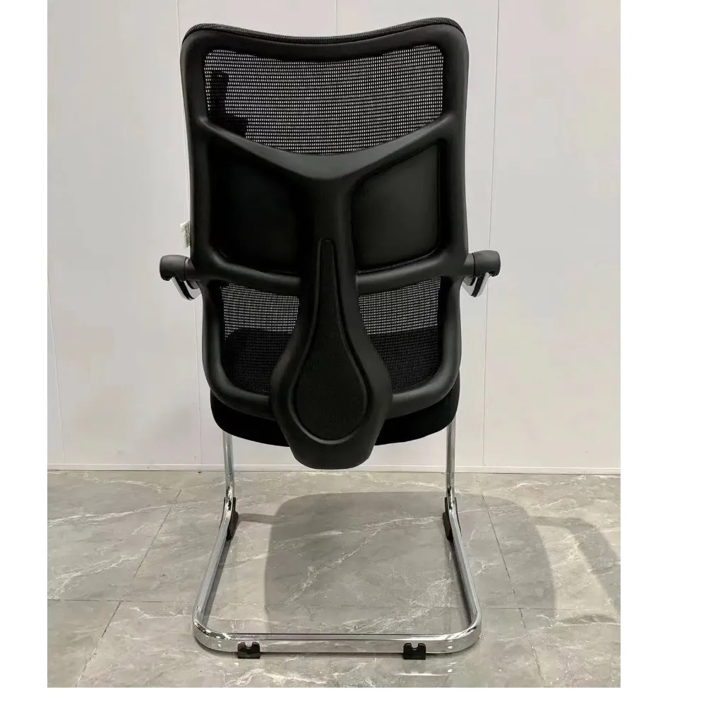 Monsoon Oakridge Lumbar Support Visitor Chair, Black Mesh Kenya - Image 3