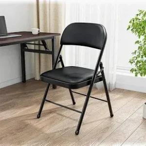 Monsoon Sutton black padded folding office chair