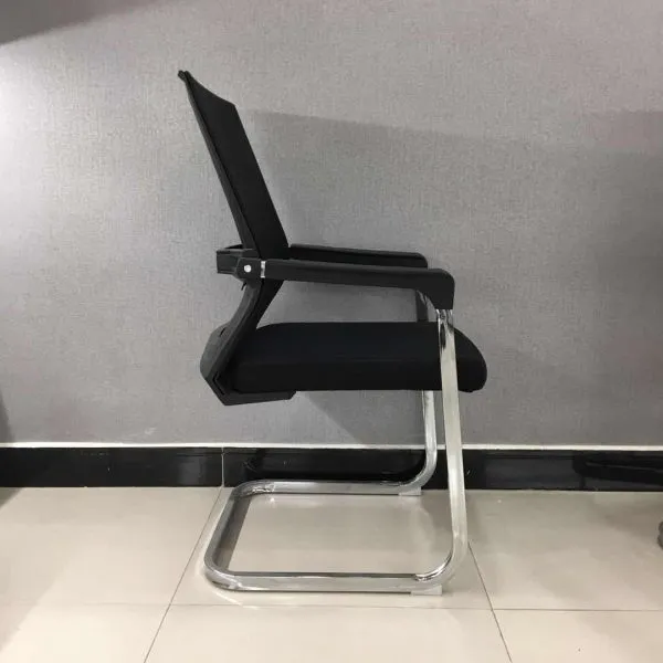 Monsoon Wellington Mesh Cantilever Visitor Chair, Black Kenya - Image 3