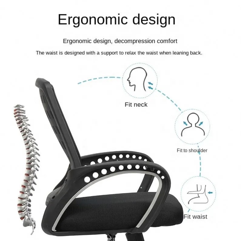 Monsoon Westbrook Mesh Task Office Chair, Black Kenya - Image 3