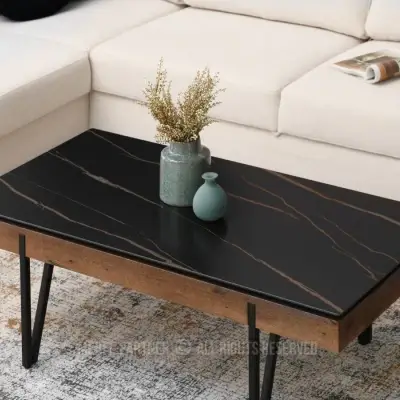 Amal Ceramic Walnut-Look Coffee Table Kenya - Image 2