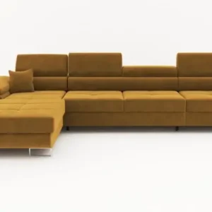 ANDREA MAXI mustard left corner sleeper sofa Kenya