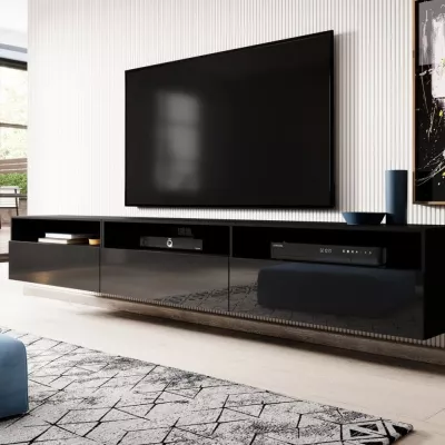 ANNEMARIE 270cm Wide Black TV Cabinet Kenya - Image 2