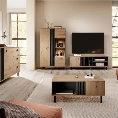 Artisan Oak Storage Coffee Table Kenya - Image 2