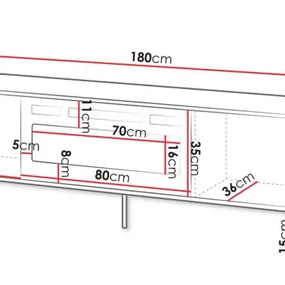180cm Beige Fireplace TV Stand Kenya - Image 3