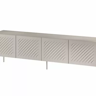 201cm Beige Diagonal Milled TV Stand Kenya - Image 2
