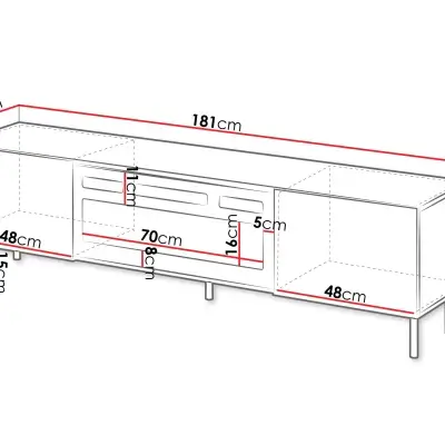 181cm Beige Fluted Fireplace TV Stand Kenya - Image 3