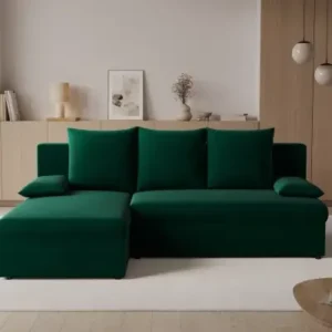 BLAISE dark green universal corner sleeper sofa Kenya